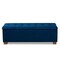 Baxton Studio Roanoke Navy Blue Velvet Upholstered Grid-Tufted Storage Ottoman Bench 160-9929 - alternate 6